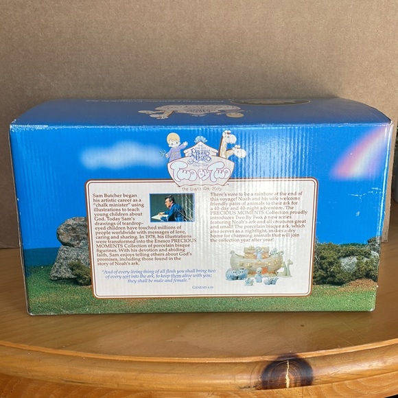 New Enesco Precious Moments Two by Two Noah's Ark 8 Pieces Complete Set 530948 - Picture 12 of 15